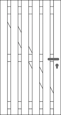 Gartentor Uefte 100x180cm