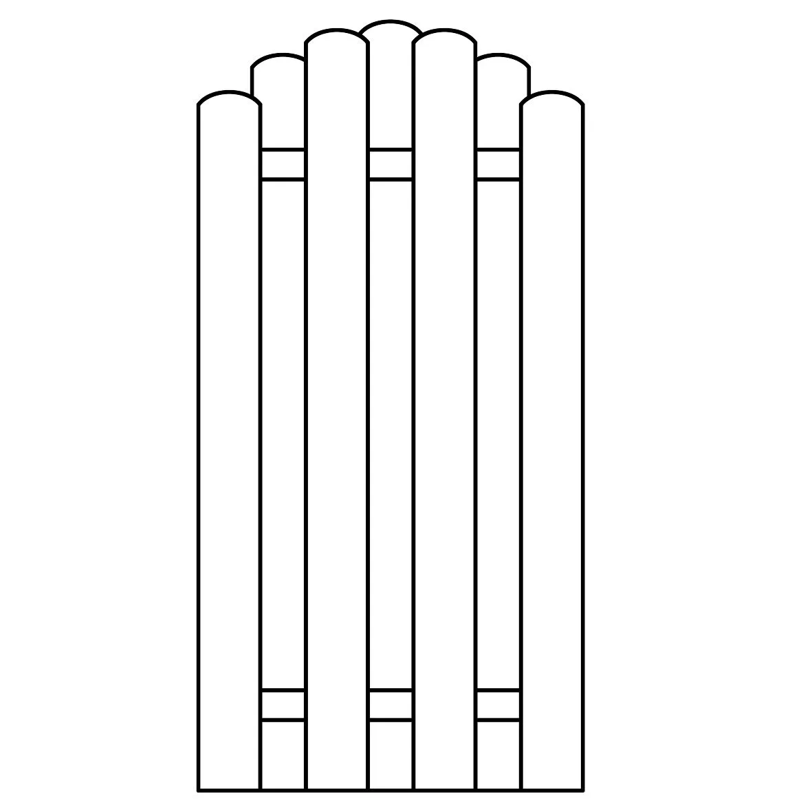 Sichtblende Boleo Bogen    90x180/160 cm