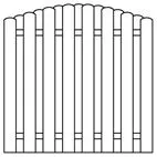 Sichtblende Boleo Bogen   180x180/160 cm