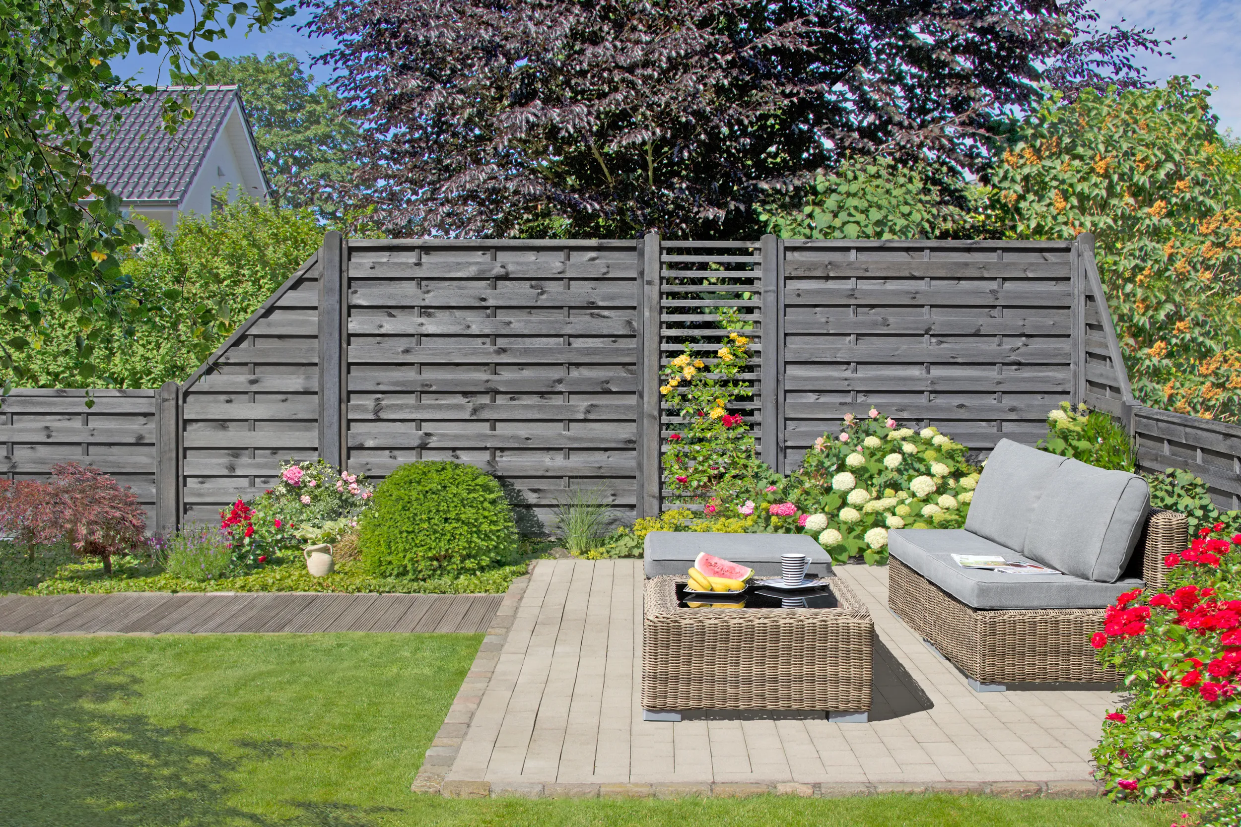 Sichtblende gerade  90x180cm