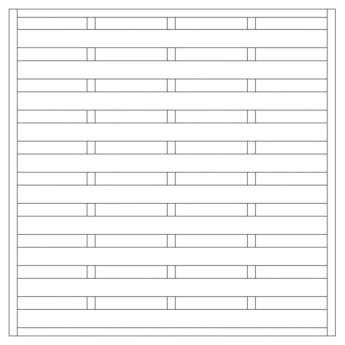 Sichtblende gerade 180x180cm