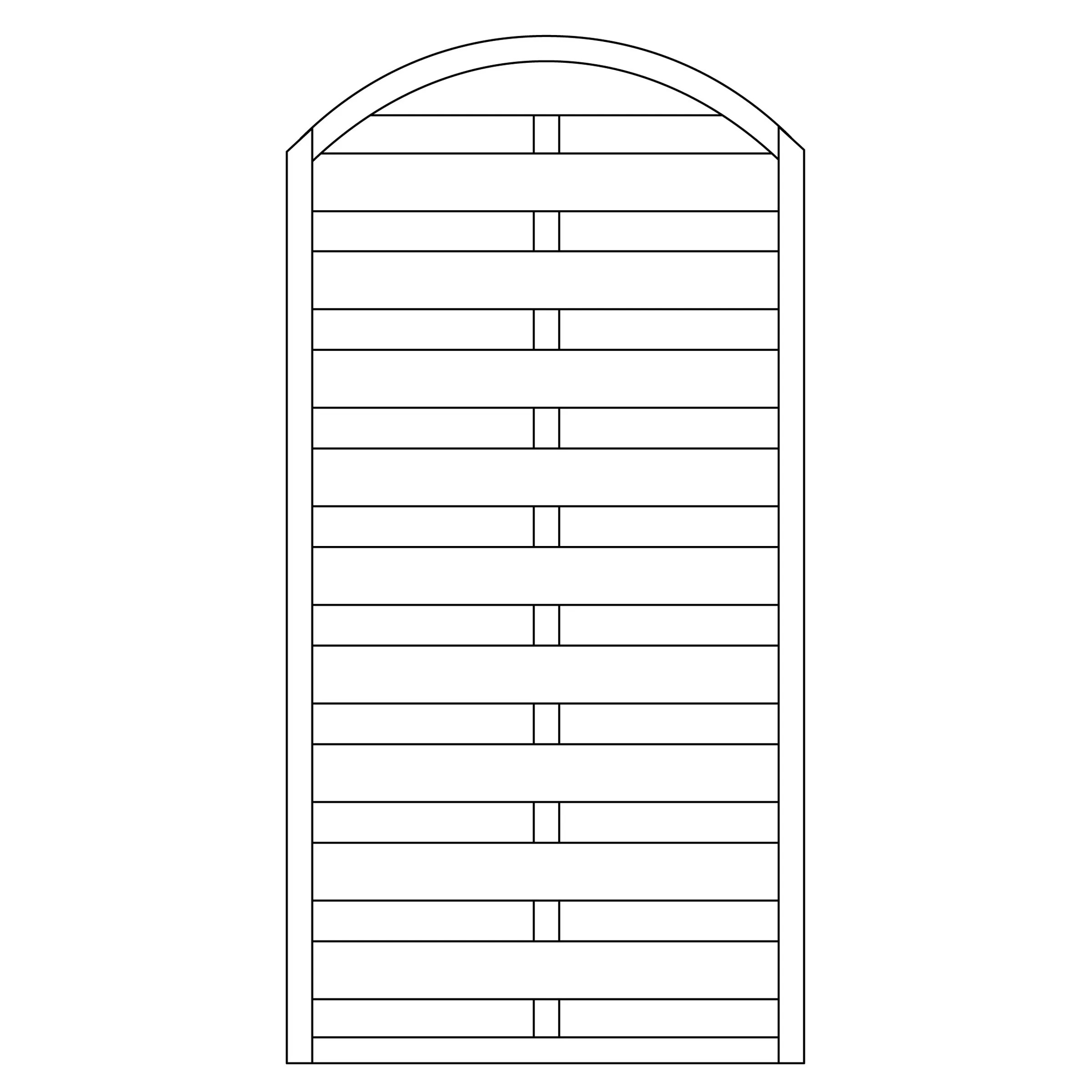 Gartentor Dichtzaun    100x180/159 cm