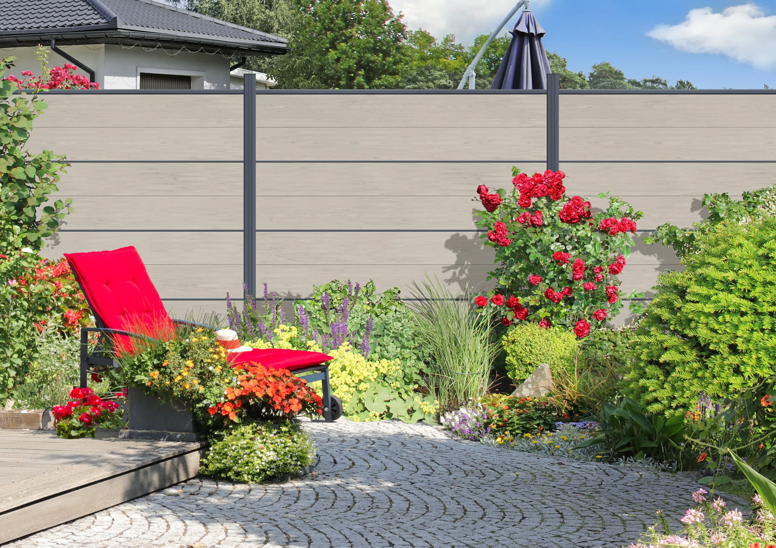 Sichtblende Easy-Fence WPC  180x87cm