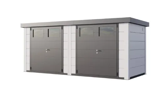 Metall Doppelgartenhaus Duo 2721