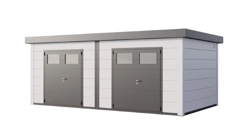Metall Doppelgartenhaus Duo 3336+