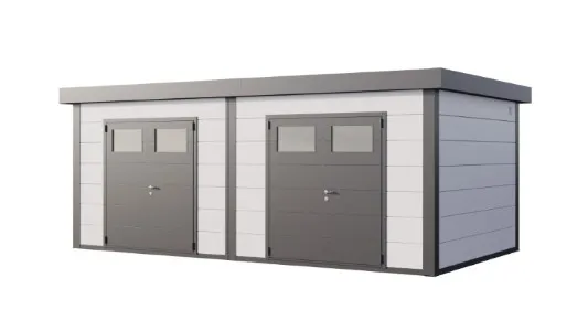 Metall Doppelgartenhaus Duo 3336+