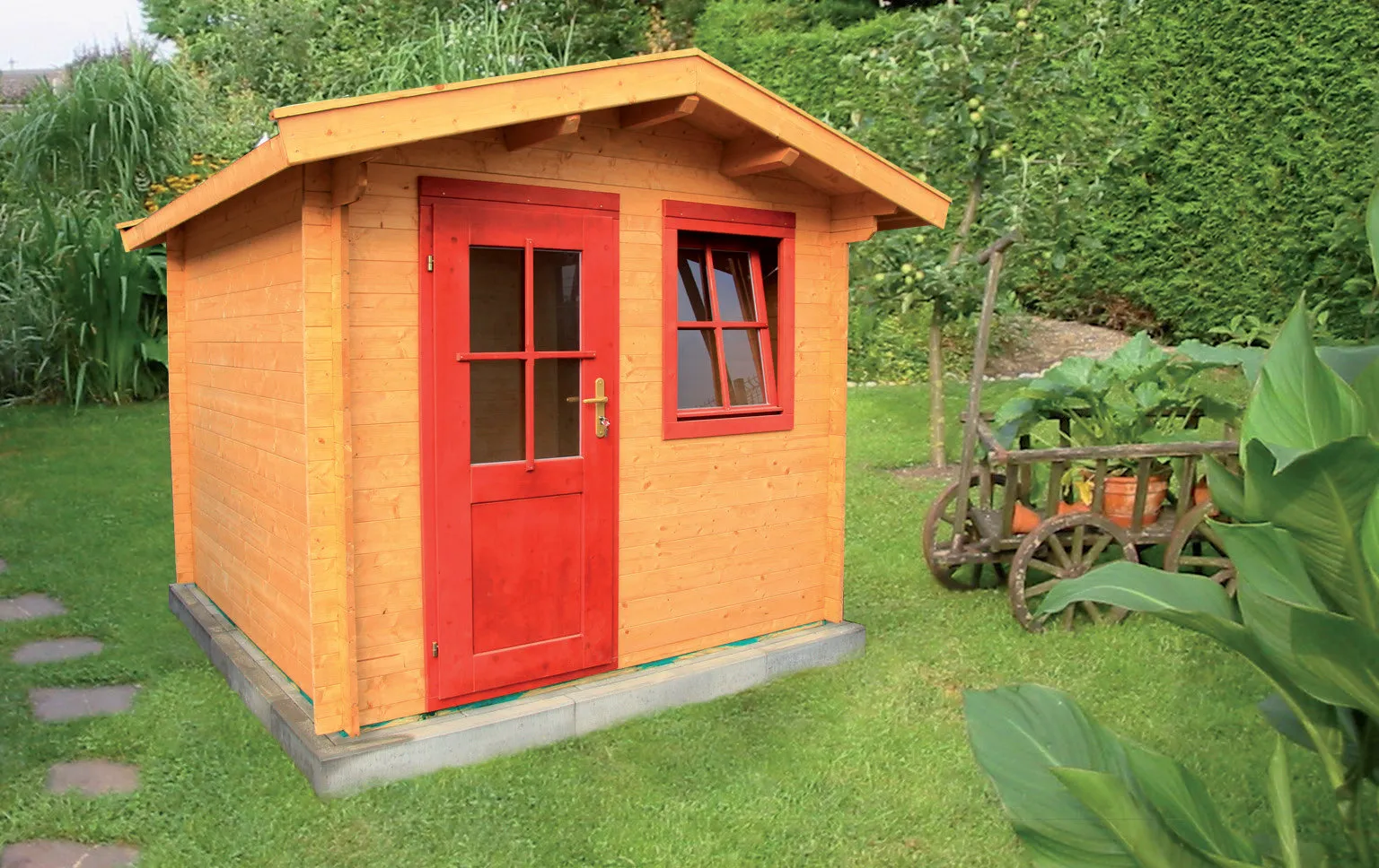 Zuluna Blockhaus 240x300cm, Satteldach