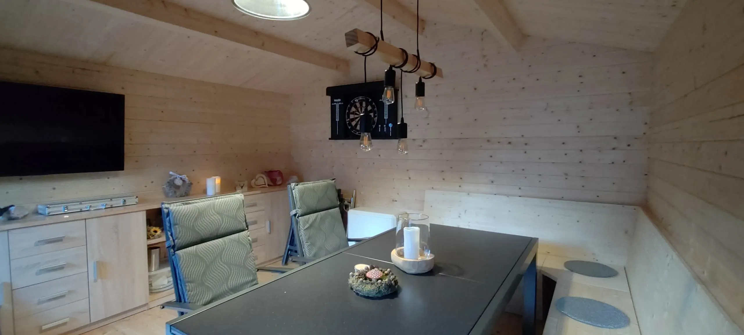 Zuluna Blockhaus 390x390cm, Satteldach