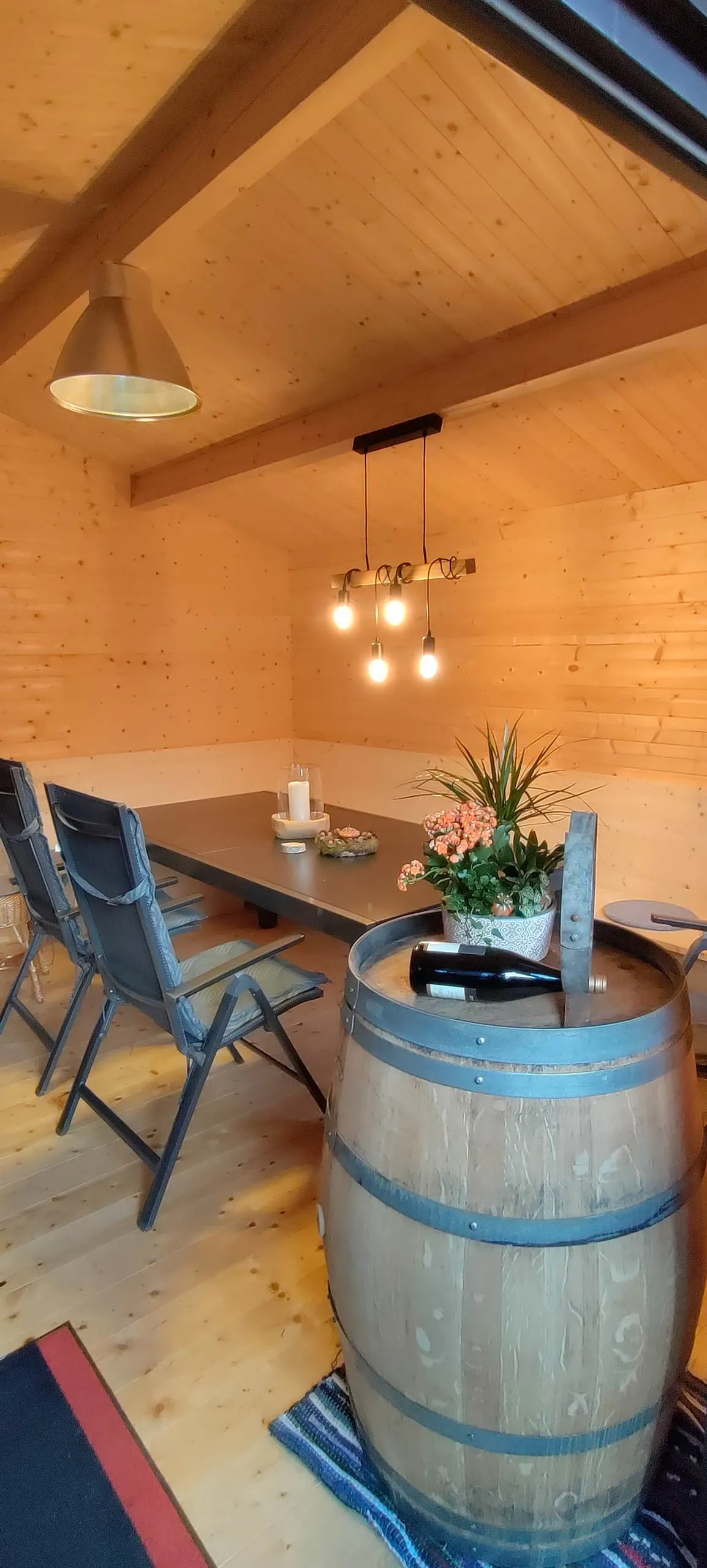 Zuluna Blockhaus 390x390cm, Satteldach