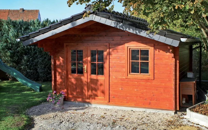 Zuluna Blockhaus 390x390cm, Satteldach