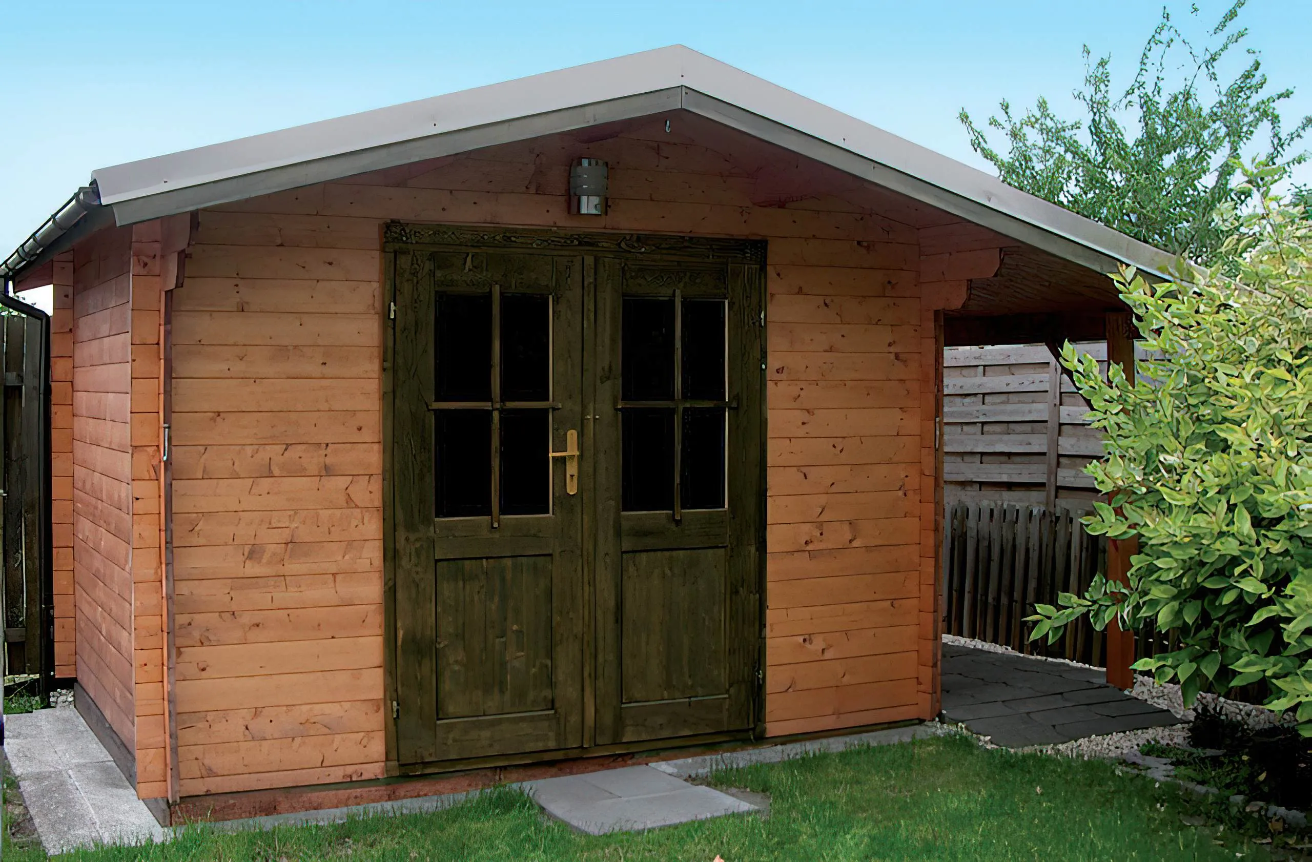 Zuluna Blockhaus 300x300cm, Satteldach