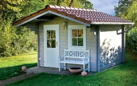 Zuluna Blockhaus 300x300cm, Satteldach