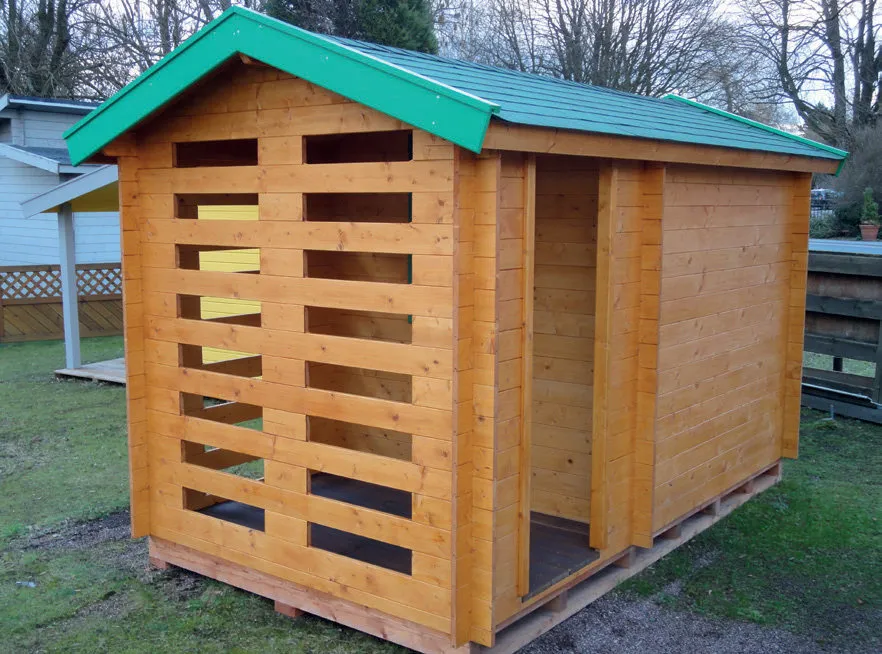 Zuluna Blockhaus 190x340cm, Satteldach