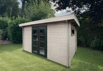 Zuluna Blockhaus 300x240cm, Flachdach