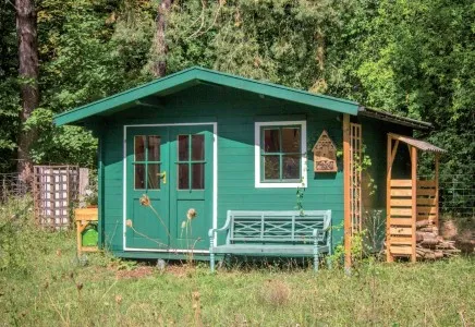 Zuluna Blockhaus 360x300cm, Satteldach