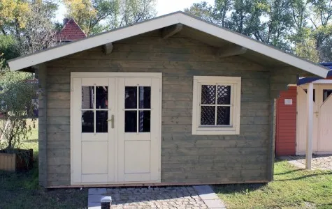 Zuluna Blockhaus 360x300cm, Satteldach