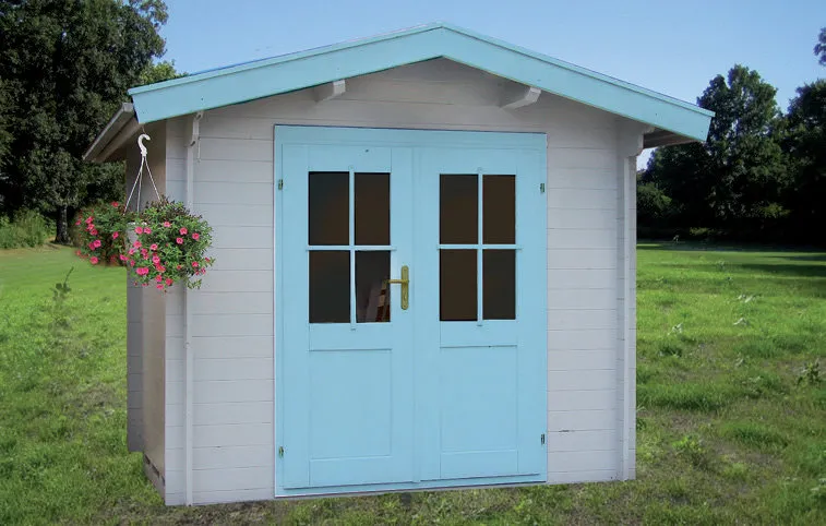 Zuluna Blockhaus 240x240cm, Satteldach