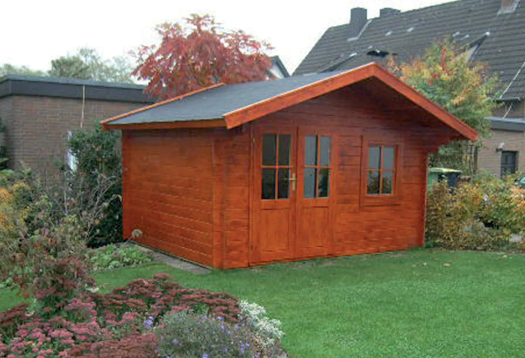 Zuluna Blockhaus 380x380cm, Satteldach