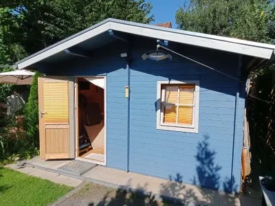Zuluna Blockhaus 380x420cm, Satteldach