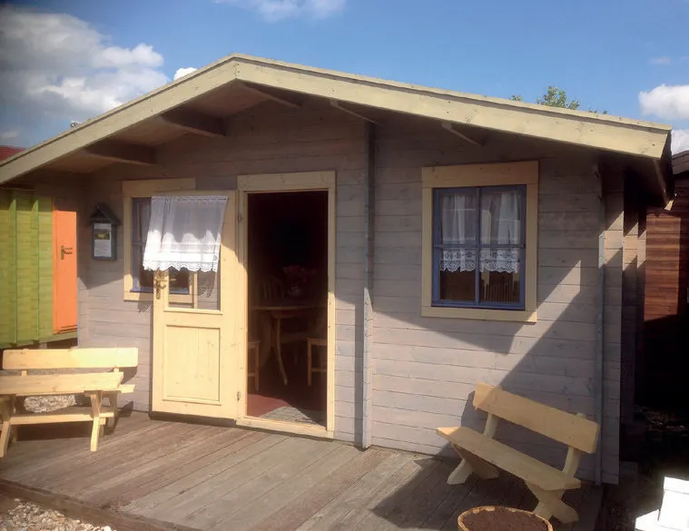 Zuluna Blockhaus 420x300cm, Satteldach