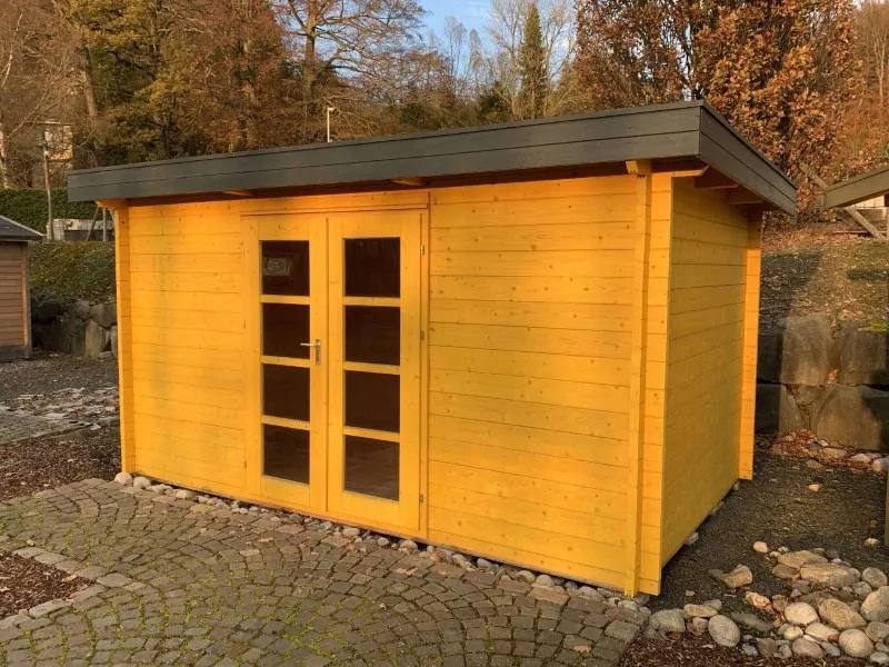 Zuluna Blockhaus 400x240cm, Flachdach
