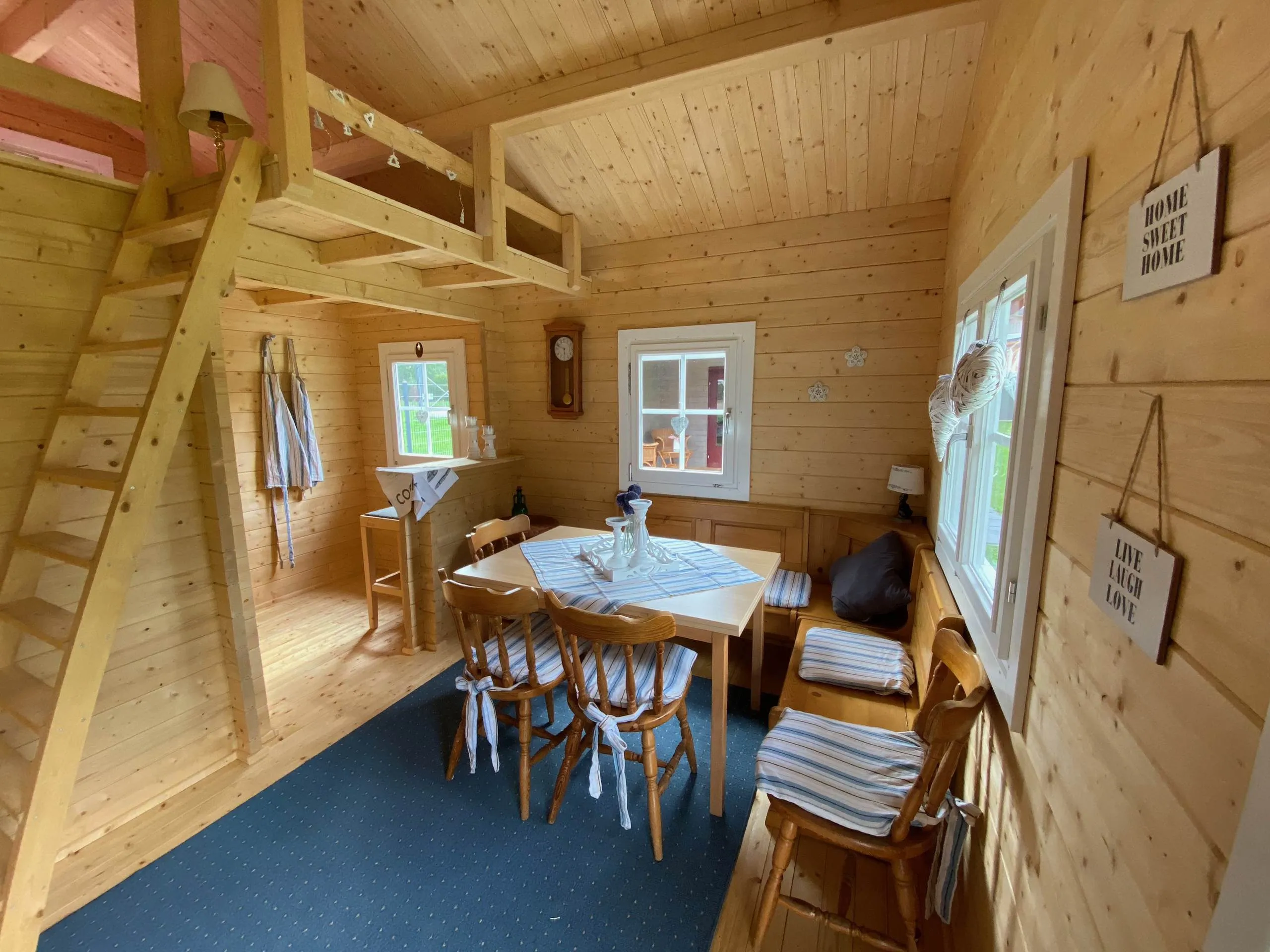 Zuluna Blockhaus 380x420cm, Satteldach