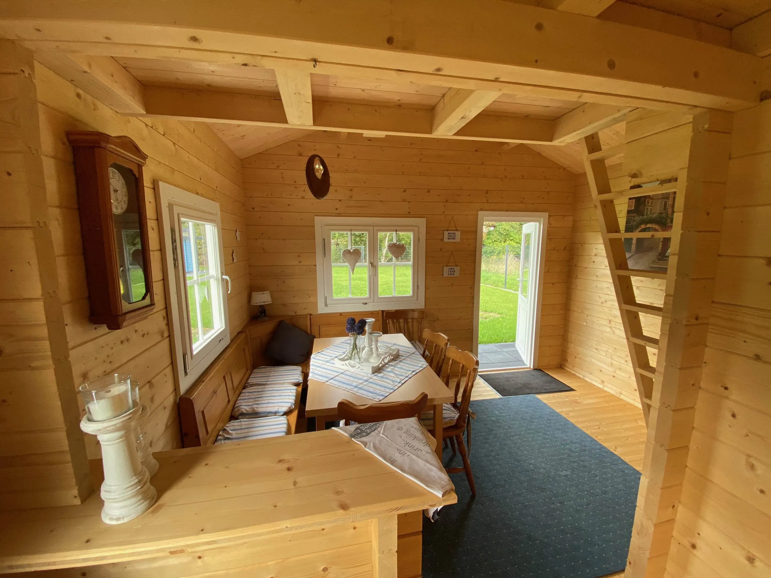 Zuluna Blockhaus 380x420cm, Satteldach
