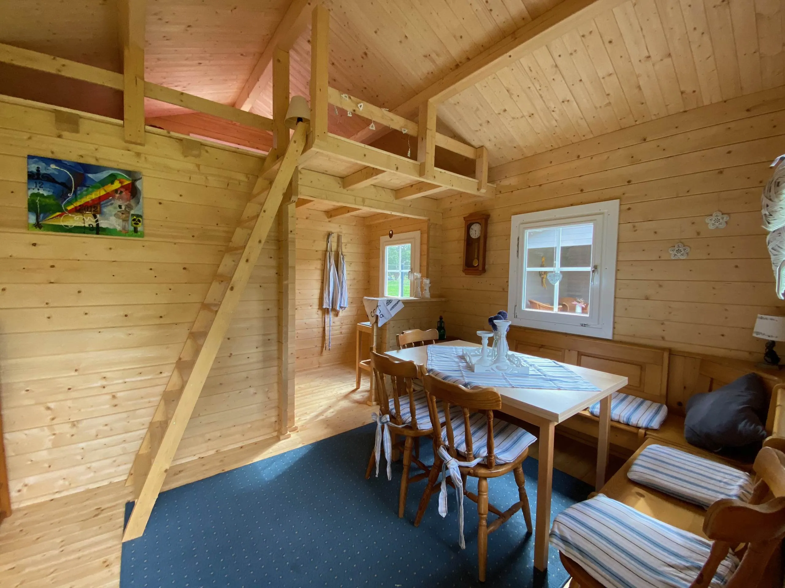 Zuluna Blockhaus 380x420cm, Satteldach