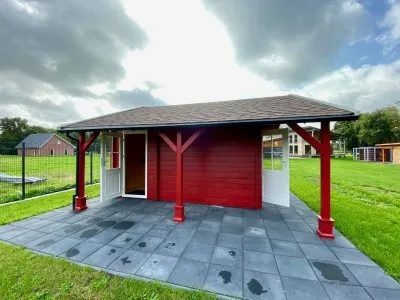 Zuluna Blockhaus 380x420cm, Satteldach