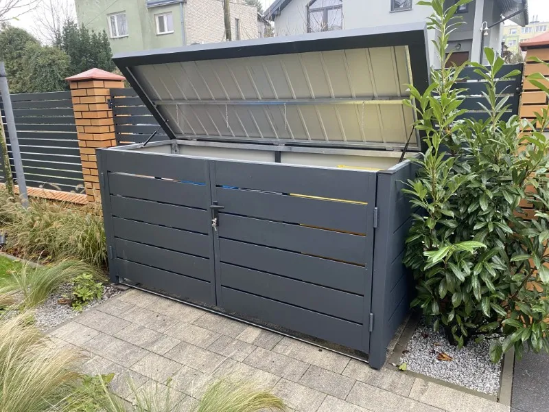 M&uuml;lltonnenbox MAFAL 4 x 120L Tonnen