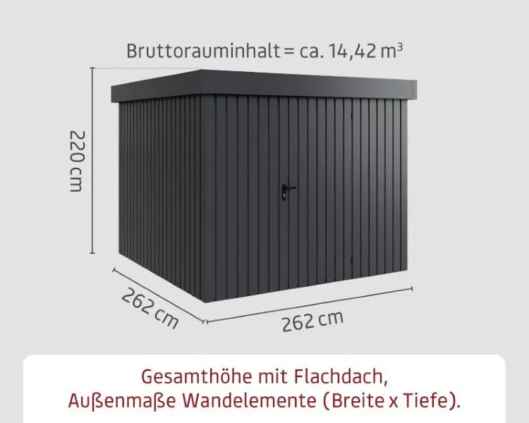 Zuluna Metallgartenhaus 277 x 277 cm
