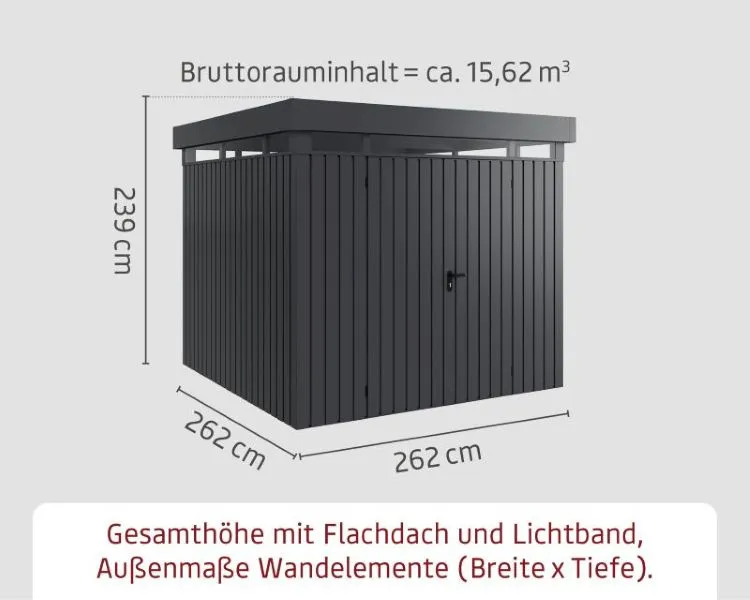 Zuluna Metallgartenhaus 277 x 277 cm