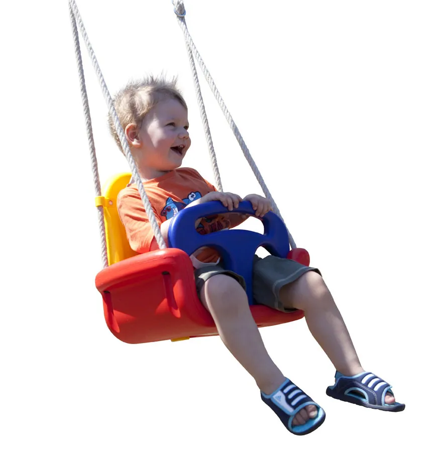 Babysitz verstellbar  rot/gelb/blau