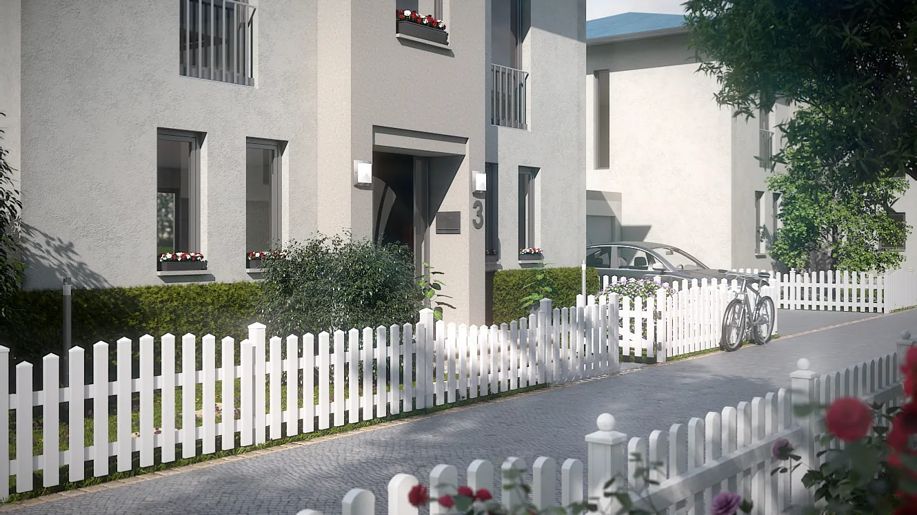 Vorgartenzaun Longlife Cara 180x70/61 cm