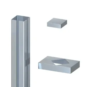 Edelstahl-Ummantelungsset 193cm lang