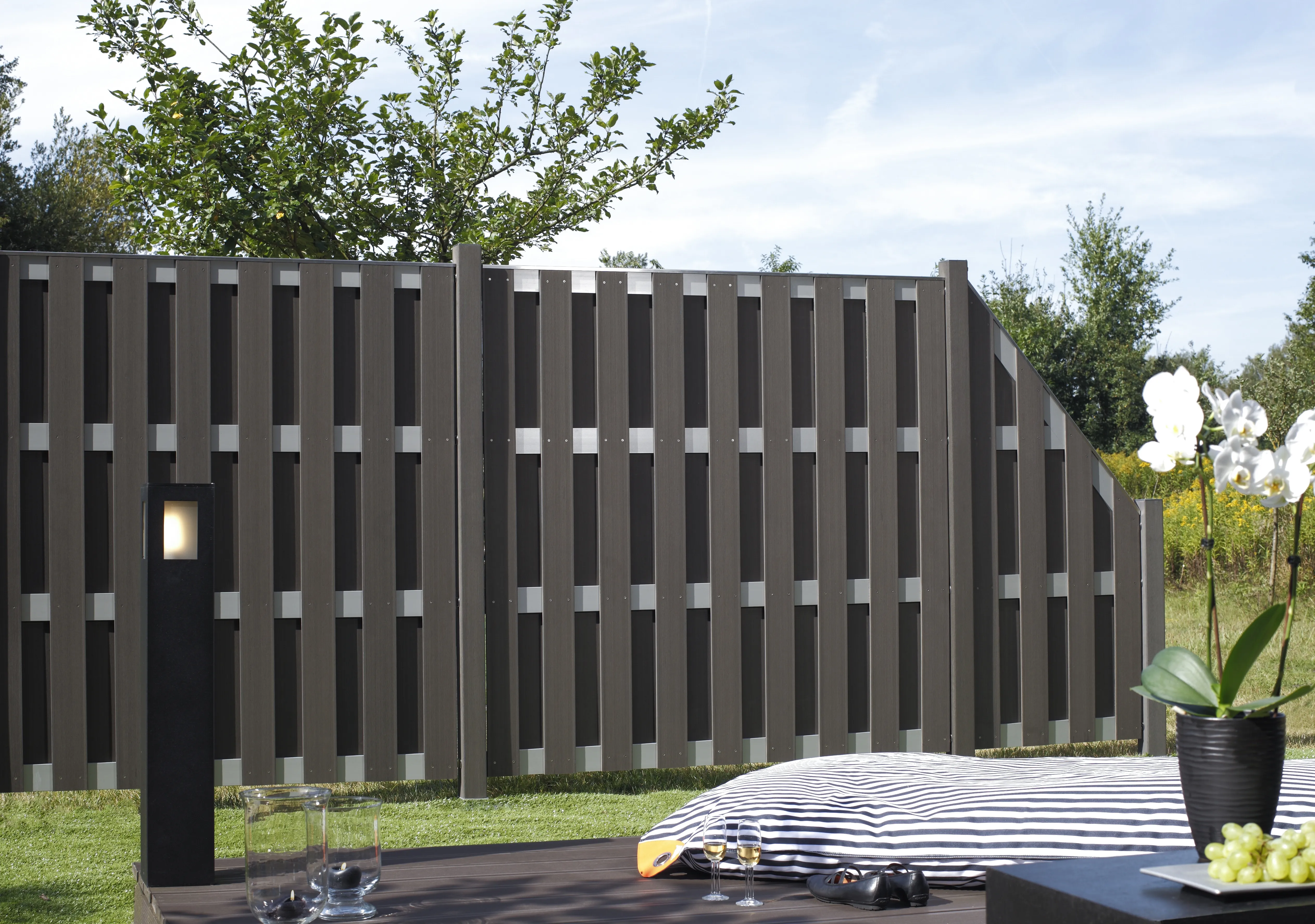 Sichtblende Jumbo WPC 74 x 179/90cm