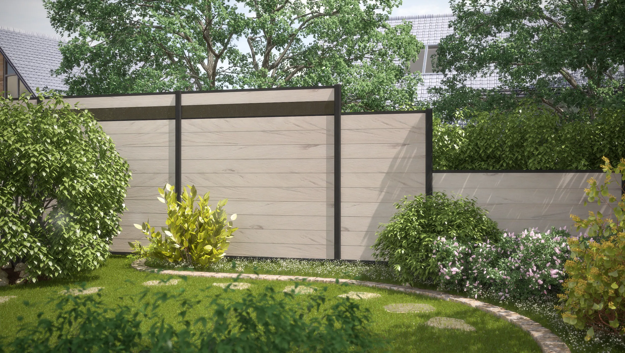 Sichtblende System WPC  178 x 183cm