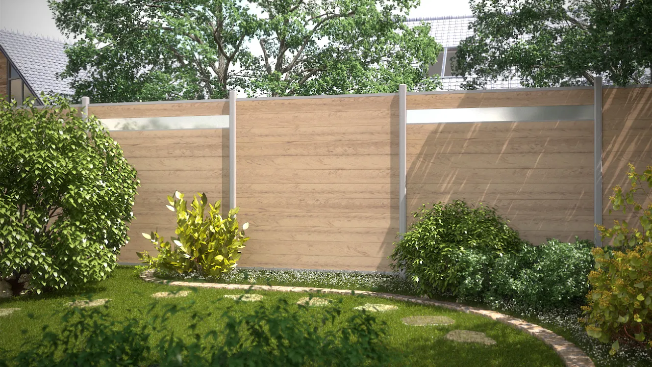 Sichtblende System WPC  178 x 183cm