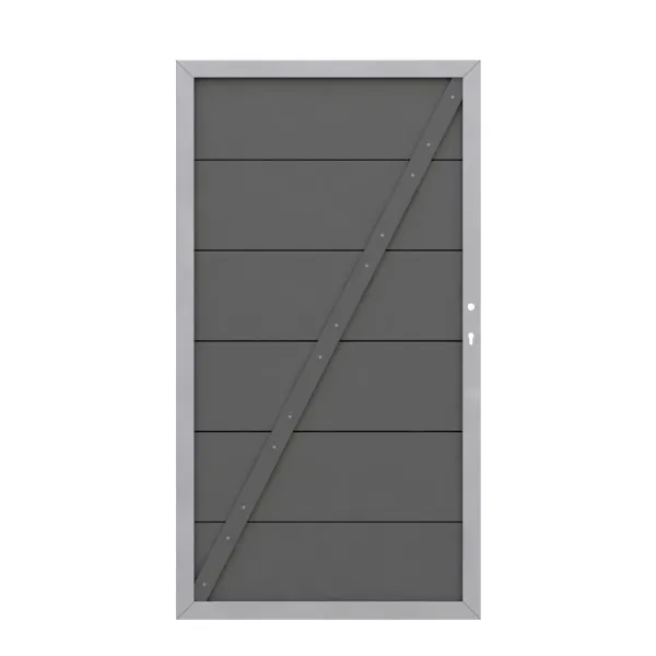 Gartentor Design WPC Alu 98x180 cm