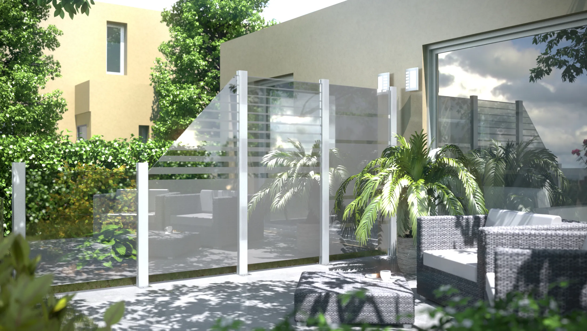 Glaselement Beta Abschluss links