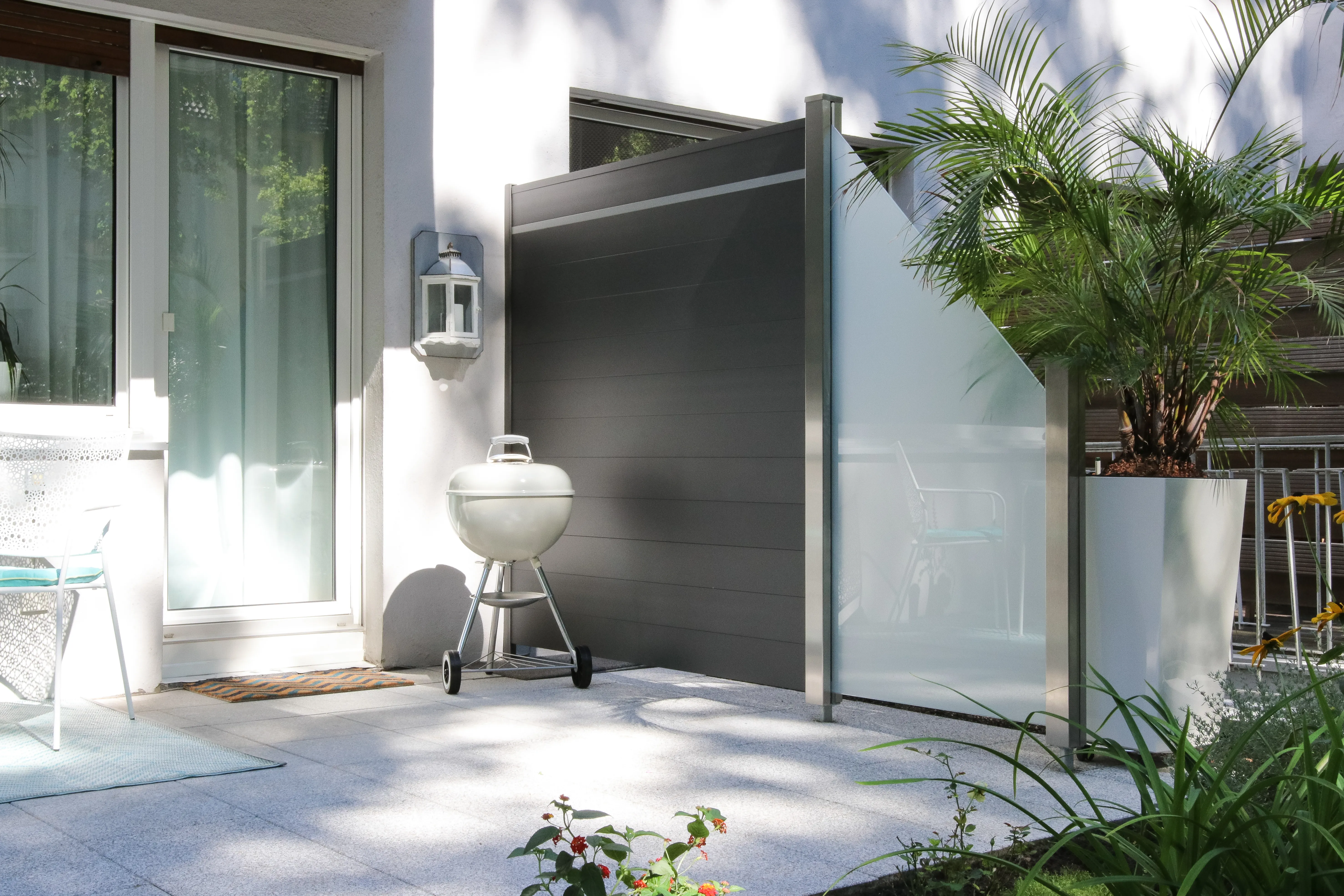 Glaselement Matt Abschluss rechts