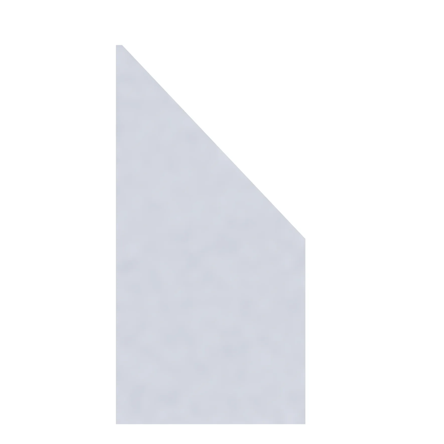 Glaselement Matt Abschluss rechts