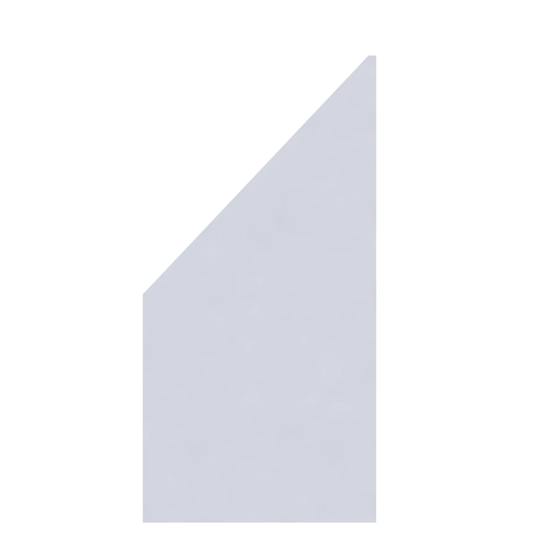 Glaselement Matt Abschluss links