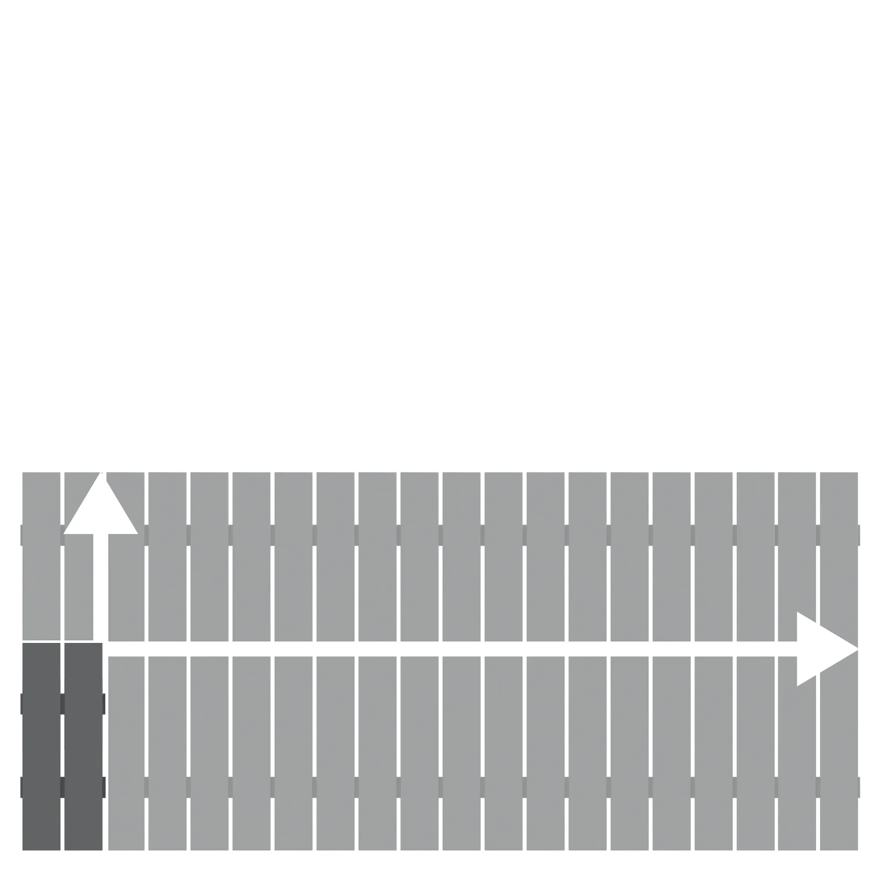Vorgartenzaun Alu Squadra auf Ma&szlig;
