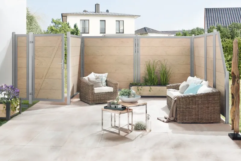 Gartentor Design WPC Alu 98 x 180cm