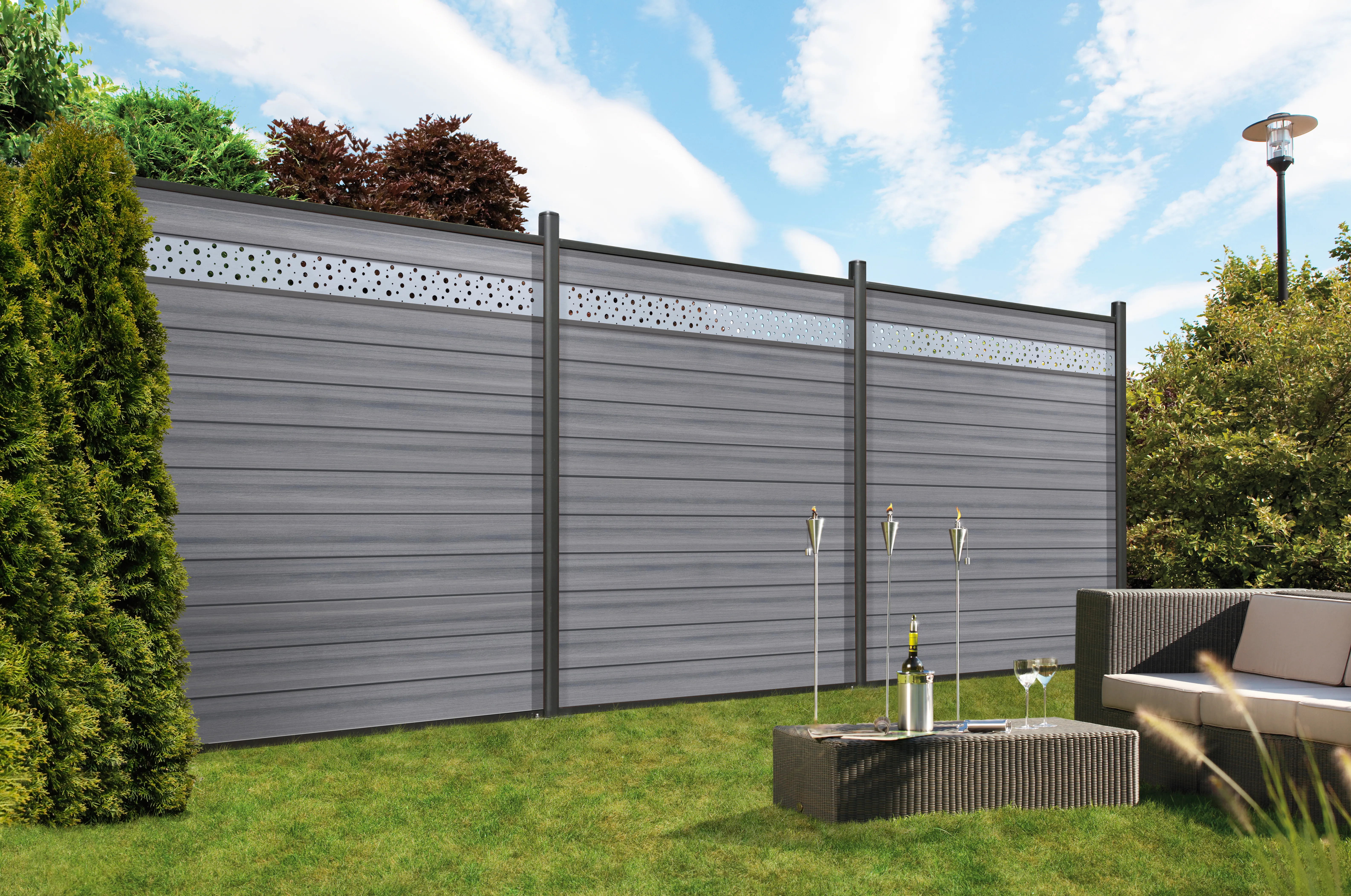 Sichtblende System WPC  178 x 183cm