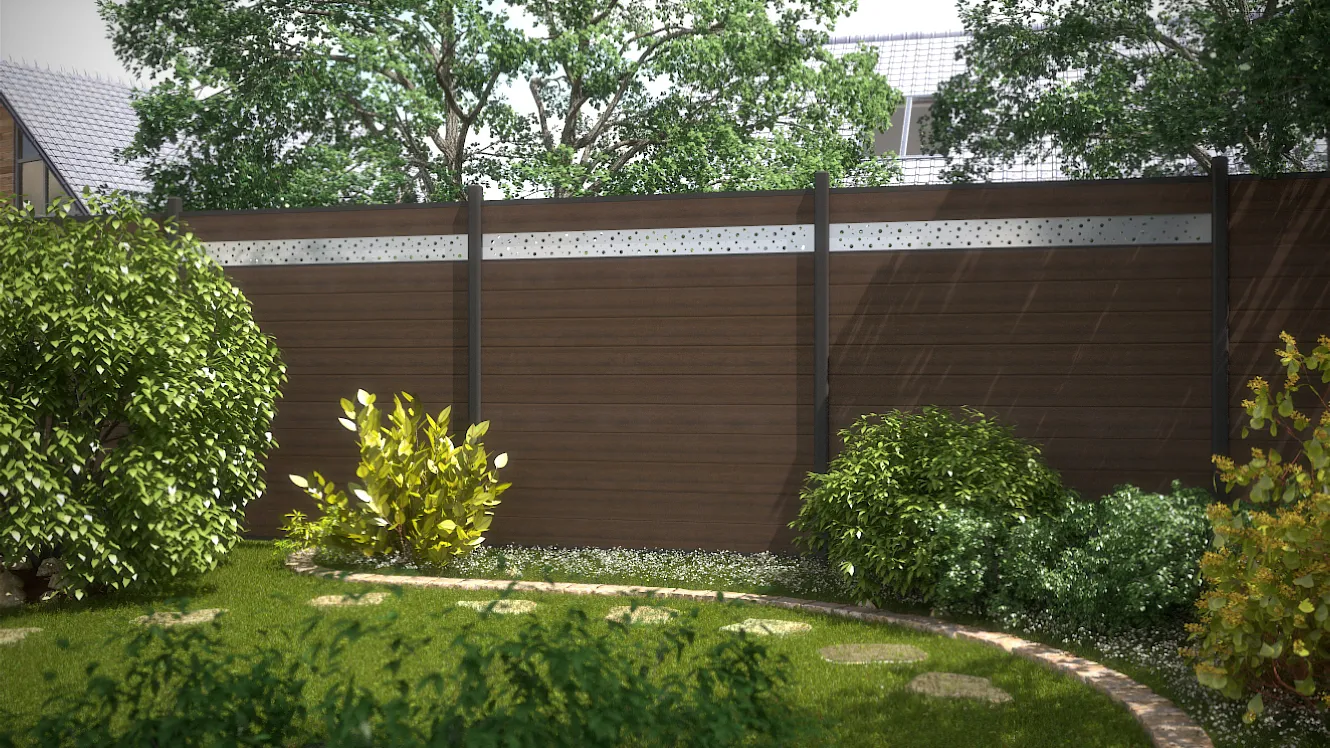 Sichtblende System WPC 178x183cm