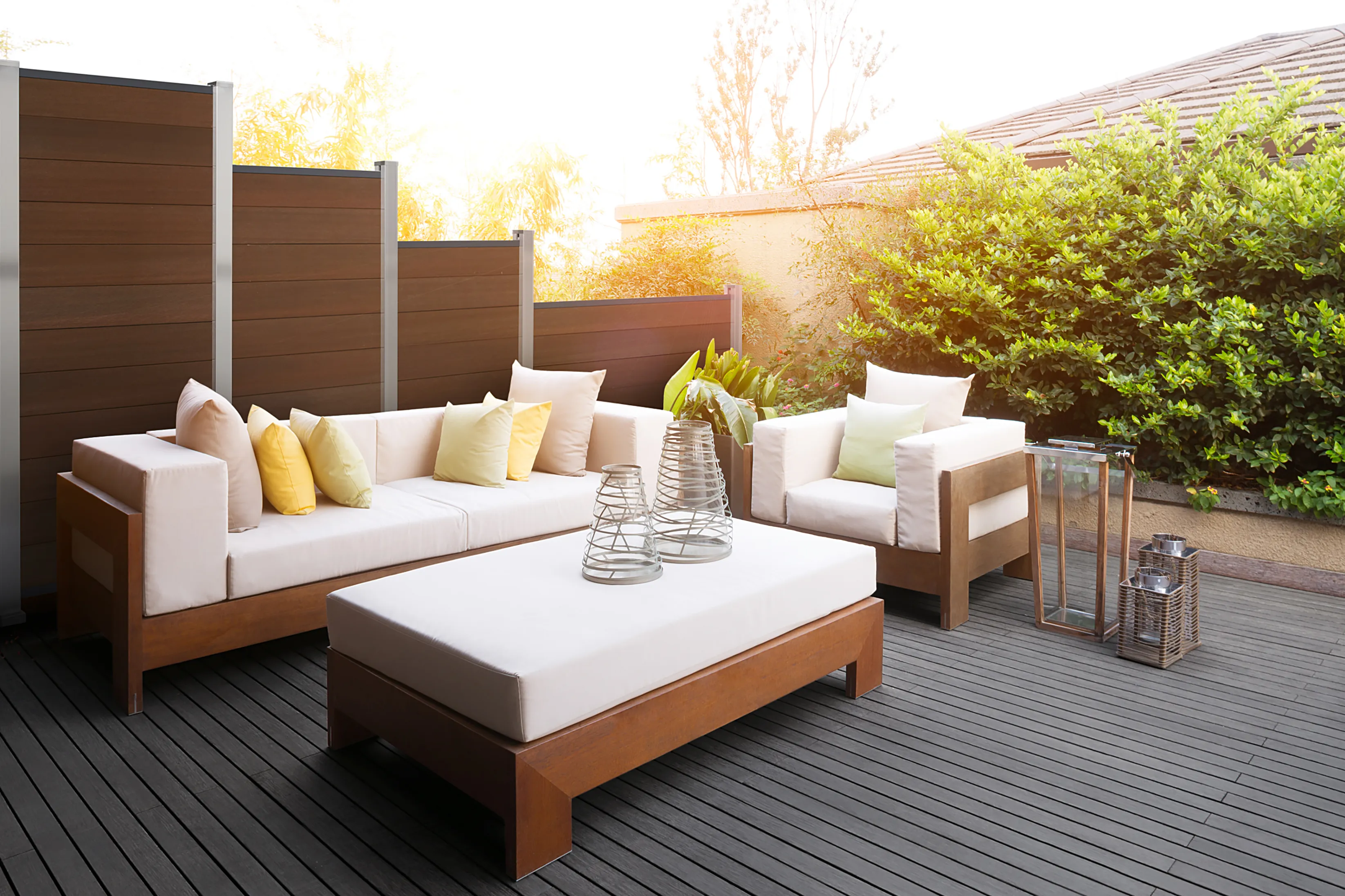 Sichtblende System WPC 178x183cm