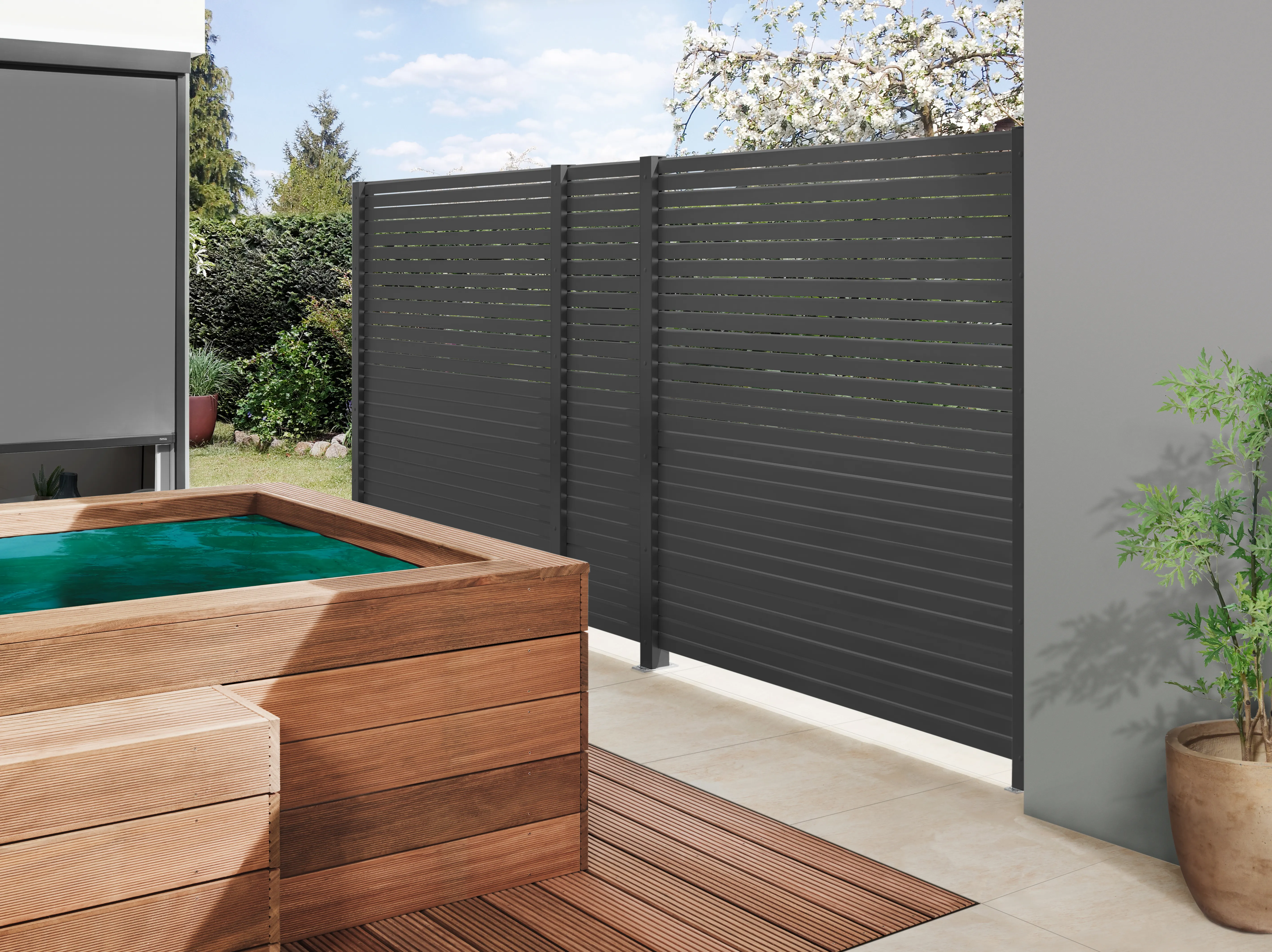 Sichtblende System Rhombus 60 x 180cm