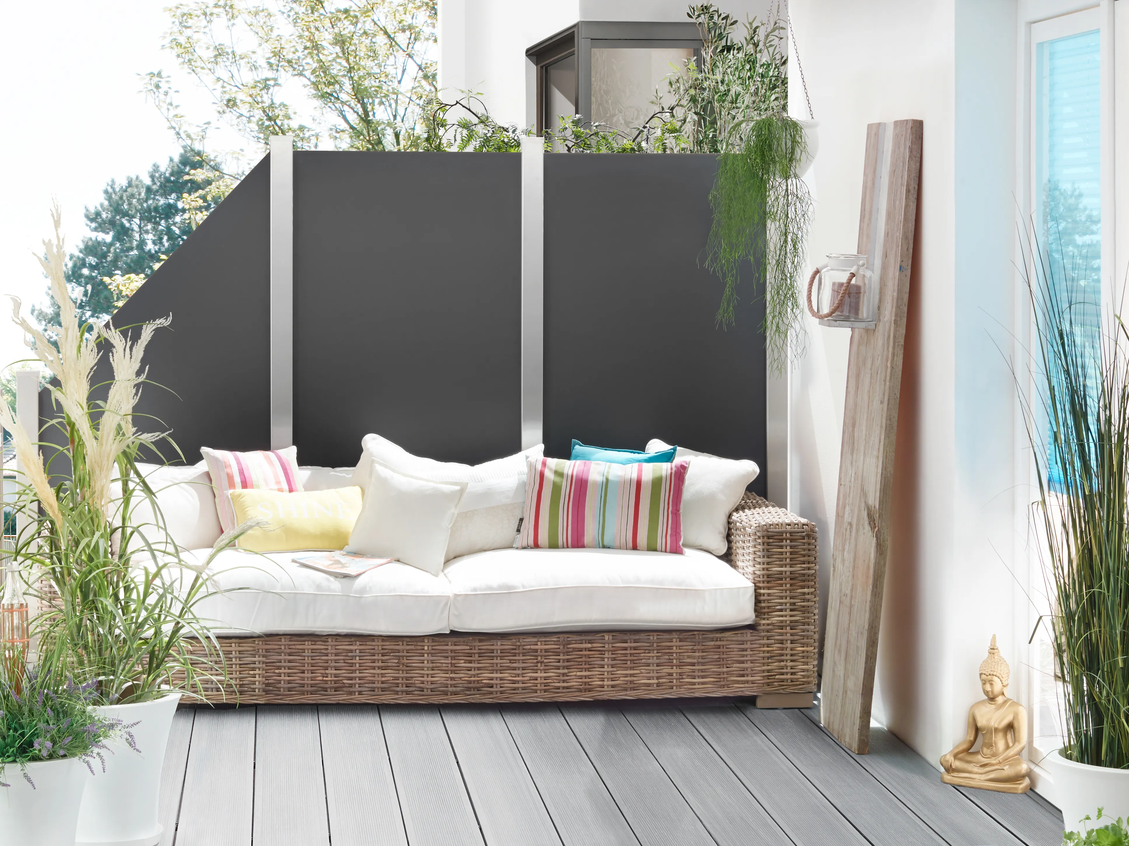 Sichtblende Board-Element 90 x 180cm